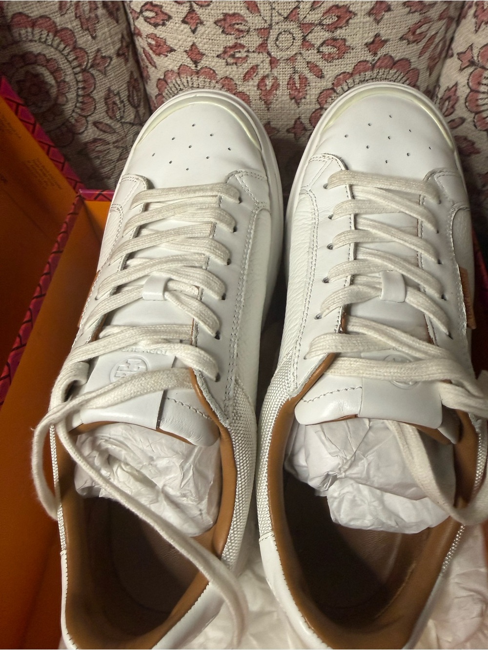 Tory Burch Ladybug Sneaker in white Leather